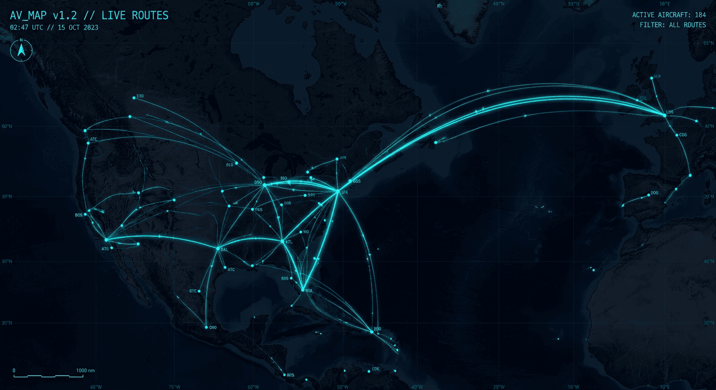Flight map